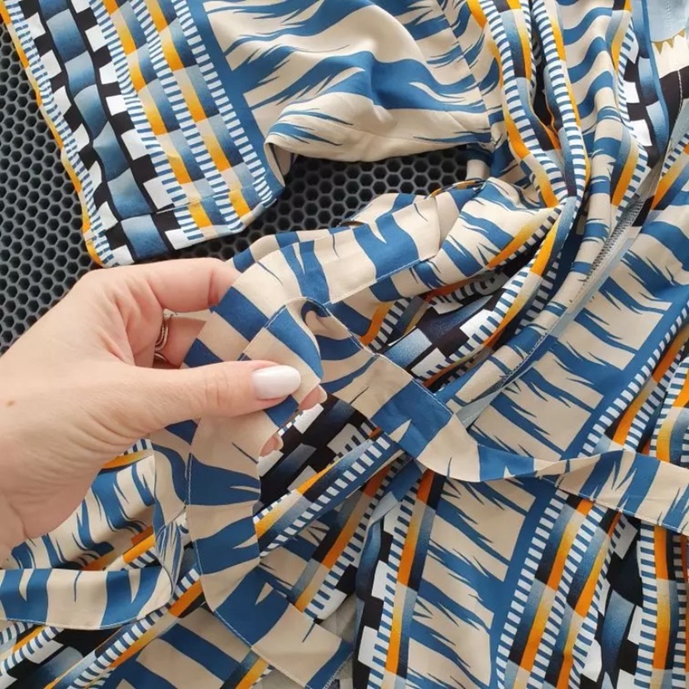 SOLD OUT Tribal Ethnic Boho Self Tie Kimono Duster Robe - Picture 7 of 8